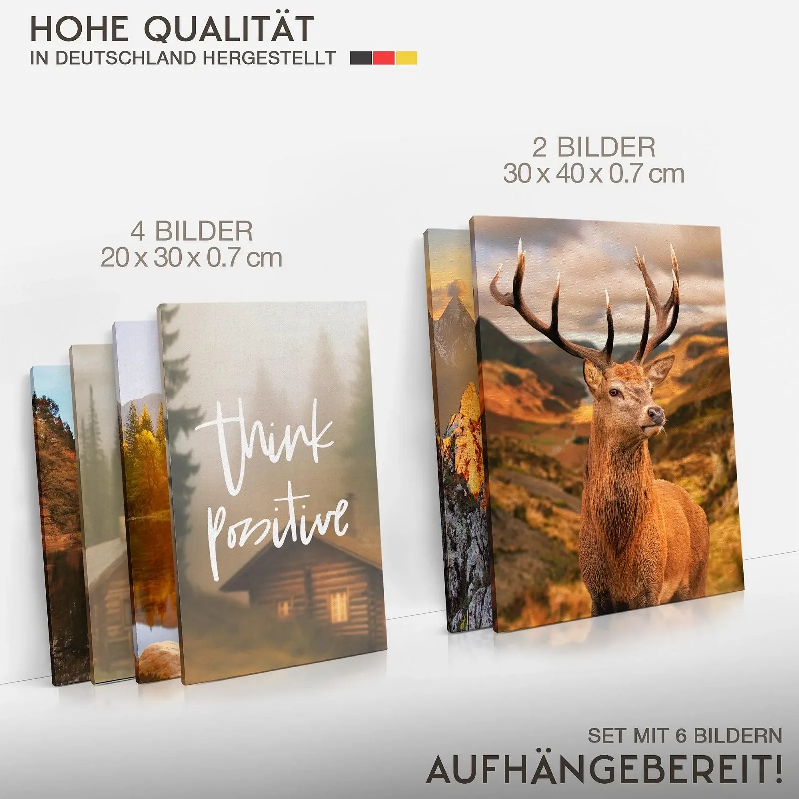 Набор картин Novart Landscape Mountains Nature N033063a Оранжево-коричневый, фото №4