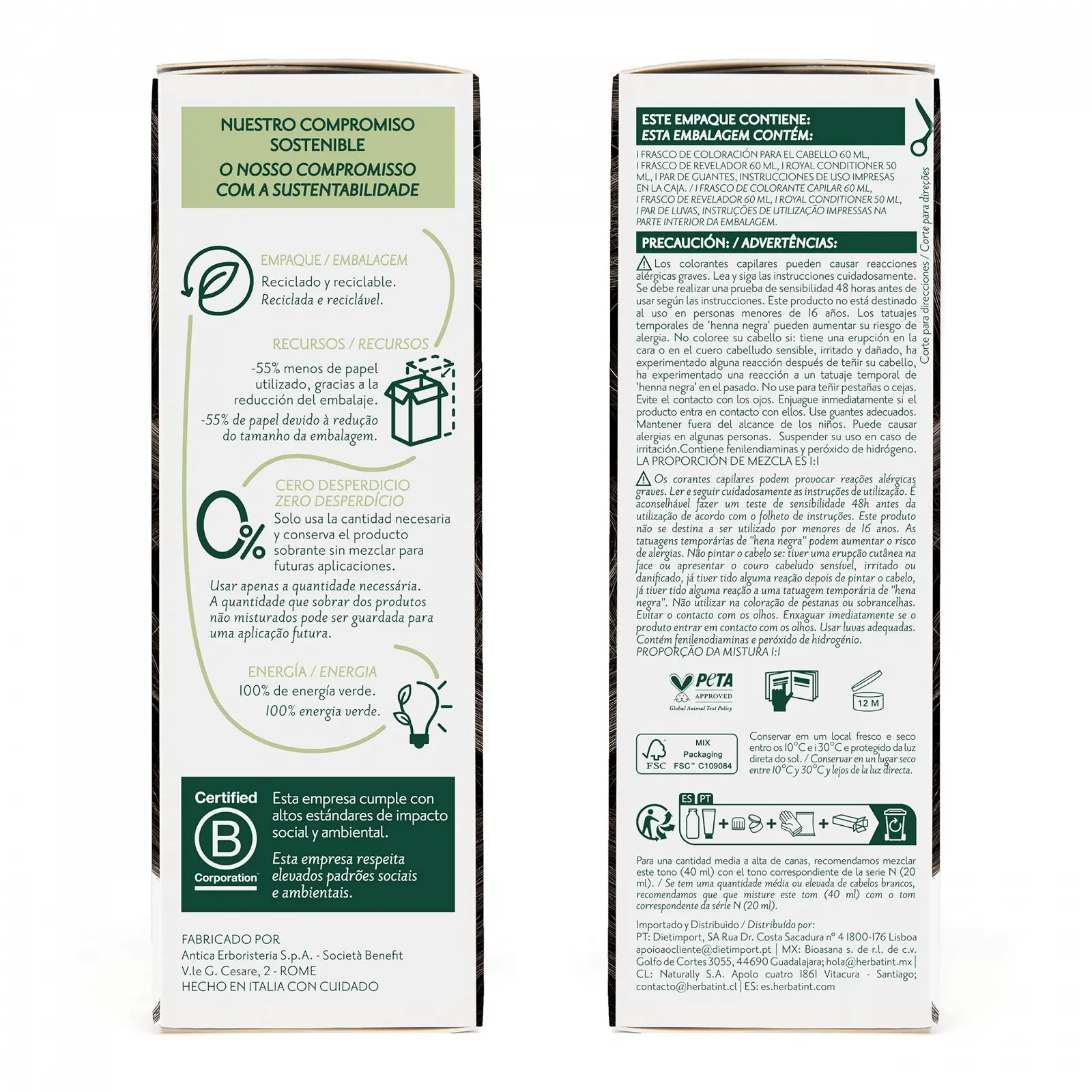 Фарба для волосся Herbatint Permanent Gel 5c Світлий Попелястий Каштан, 170 мл, фото №9