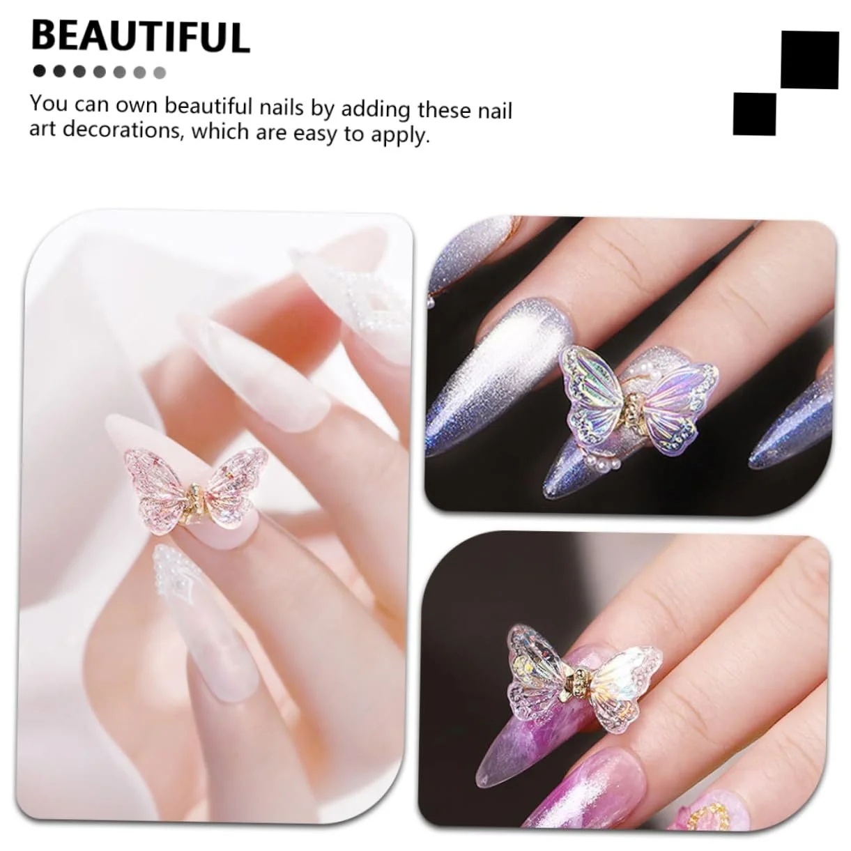 Підвіски Housoutil 4 шт., прикраси для манікюру з DIY-сплаву, аксесуари для дівчат, фото №9