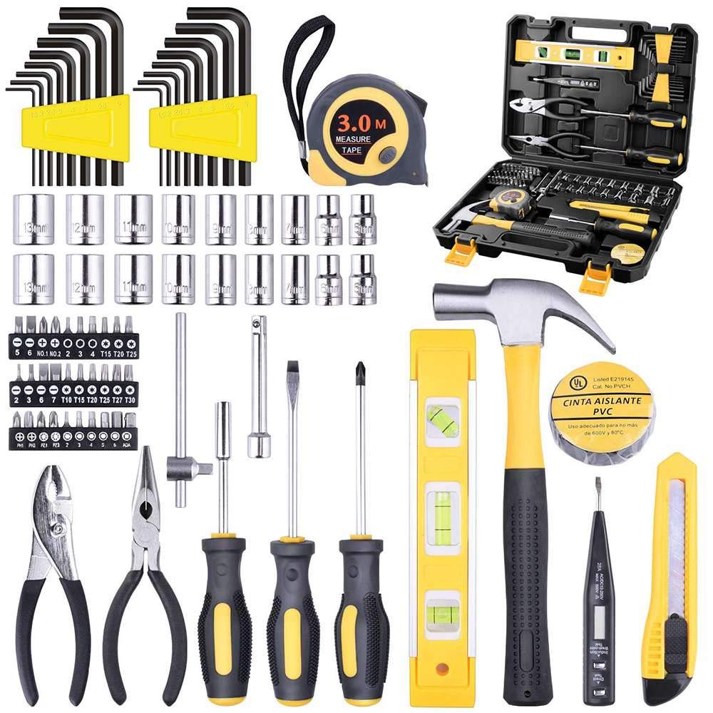 Набір інструментів General Household Repair 78 Piece з пластиковим кейсом золото, фото №5