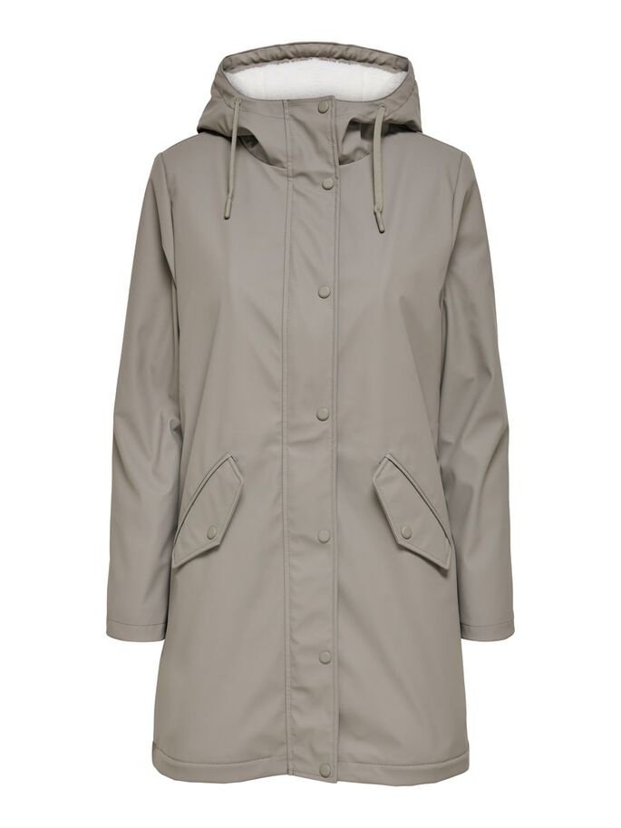 Куртка ONLY ONLSALLY RAINCOAT CC OTW 15206116 Серая XS, фото №3