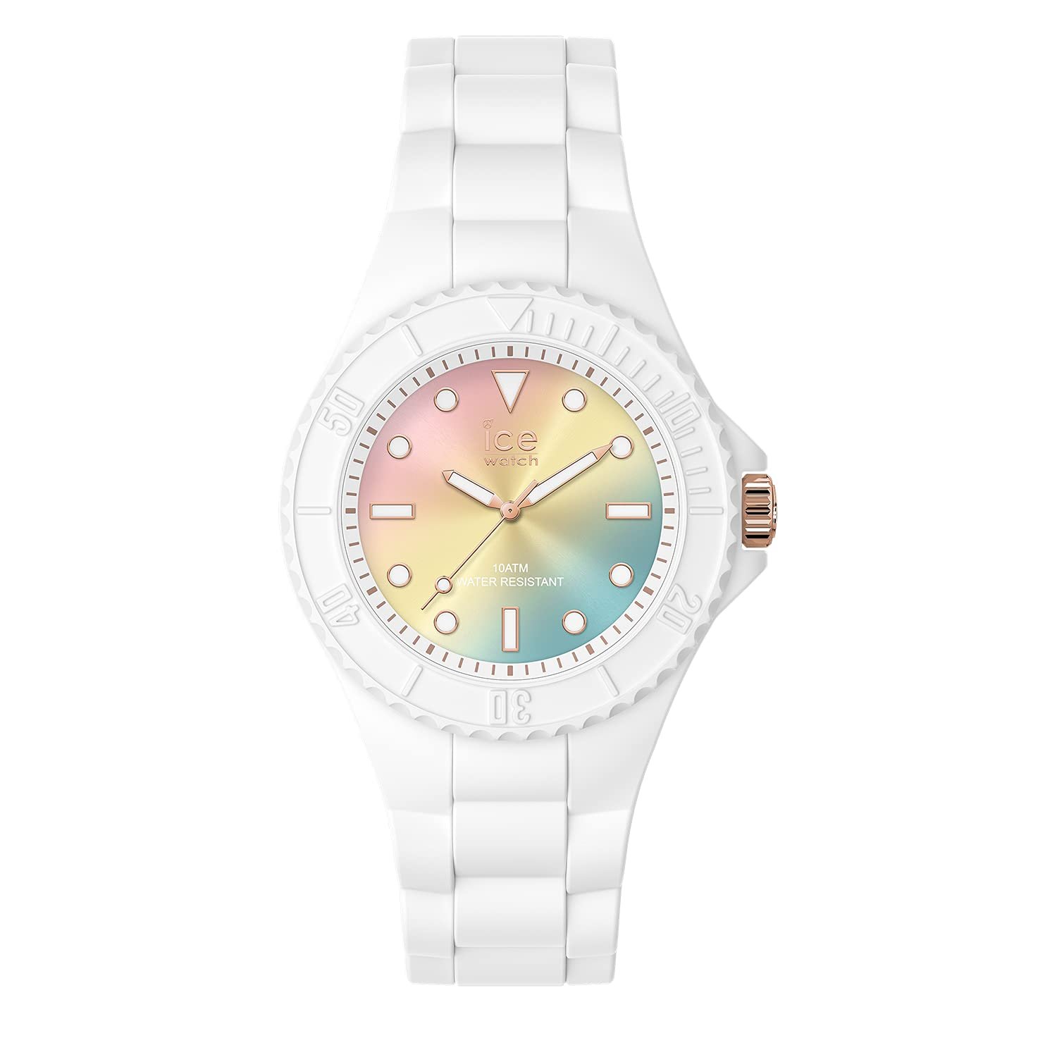 Годинник Ice-Watch ICE Generation Sunset Rainbow White з силіконовим ремінцем, фото №1 Годинник Ice-Watch ICE Generation Sunset Rainbow White з силіконовим ремінцем, фото №1