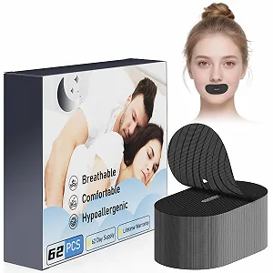 Пластирі для сну EVUMO від хропіння 62 шт, Чорний - Фото 1