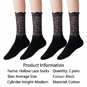 Шкарпетки з мереживом (2 пари) synthetic.ua - Фото 1