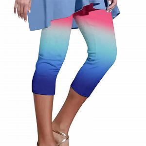 Шорты Capri Generisch 3/4 с высокой посадкой, спортивные - Фото 1