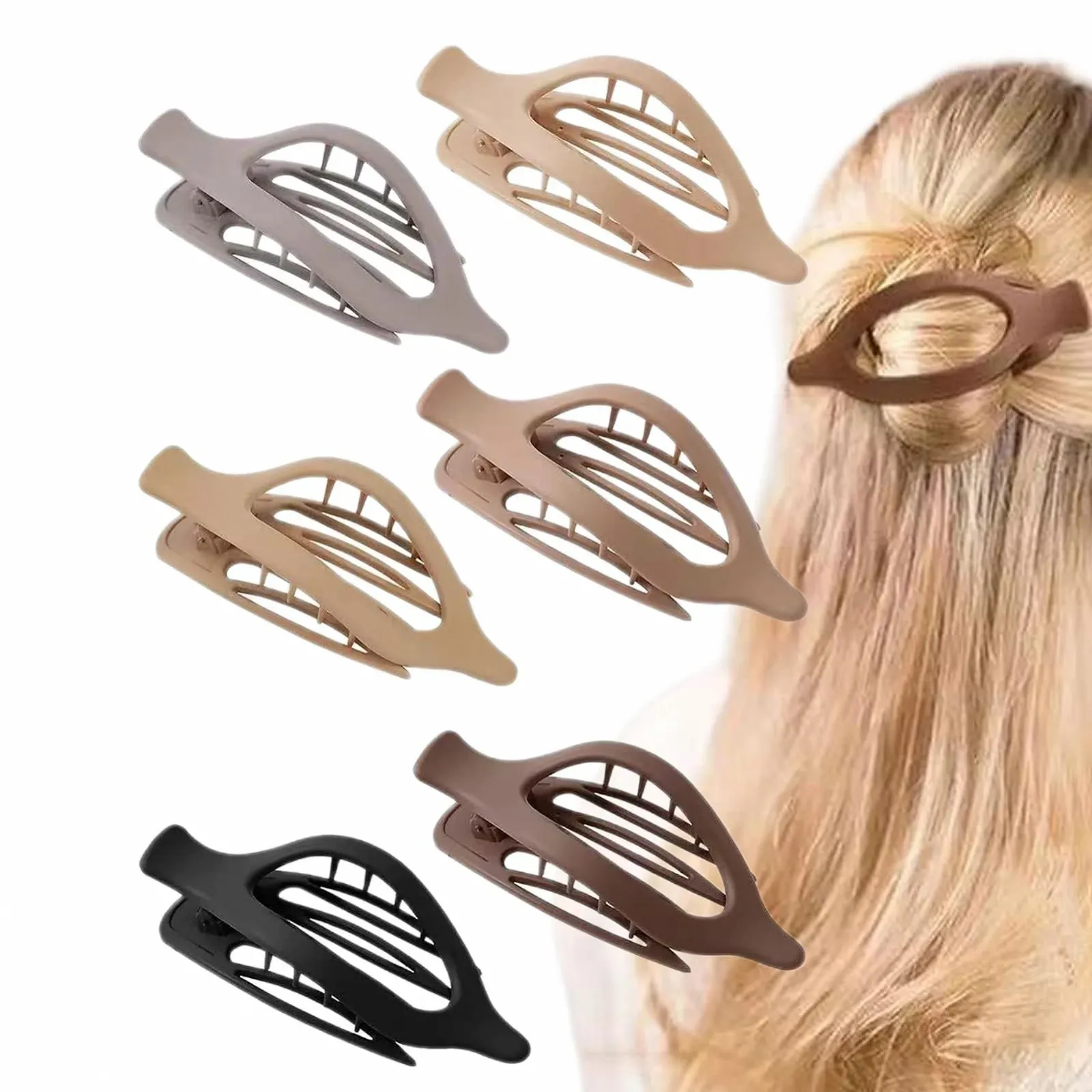 Заколка для волос Interbids в винтажном стиле, светлая, легкая, 6 шт, фото №1