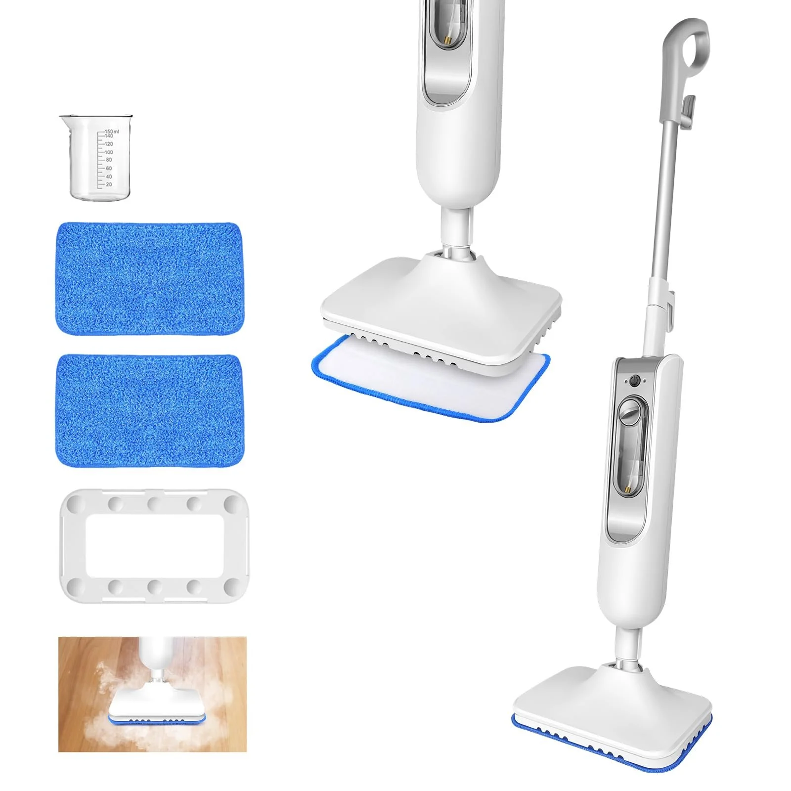 Парова швабра 1500 W >100°C 20 s 2 серветки, фото №1 Парова швабра 1500 W >100°C 20 s 2 серветки, фото №1