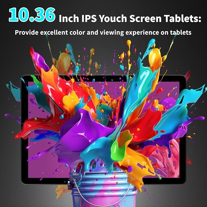 Планшет 10.4" Freeski C12 3+13/128GB 8 ядер Android 14 Чорний, фото №4