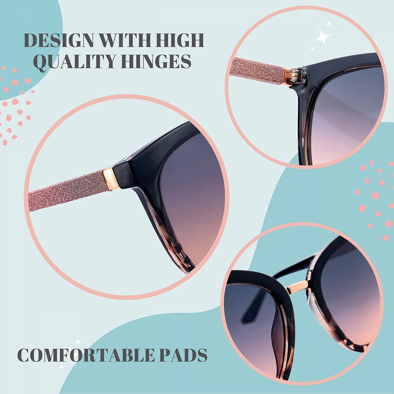 Солнцезащитные очки Квадратные SQUAD для женщин с чехлом, фото №4 Солнцезащитные очки Квадратные SQUAD для женщин с чехлом, фото №4