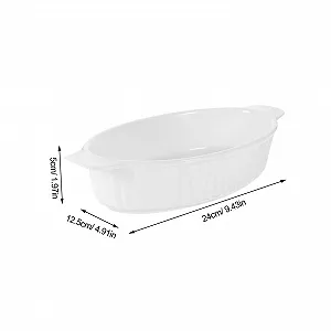 Форма для запекания Toyvian керамическая с двойными ручками термостойкая антискользящая synthetic.ua - Фото 1