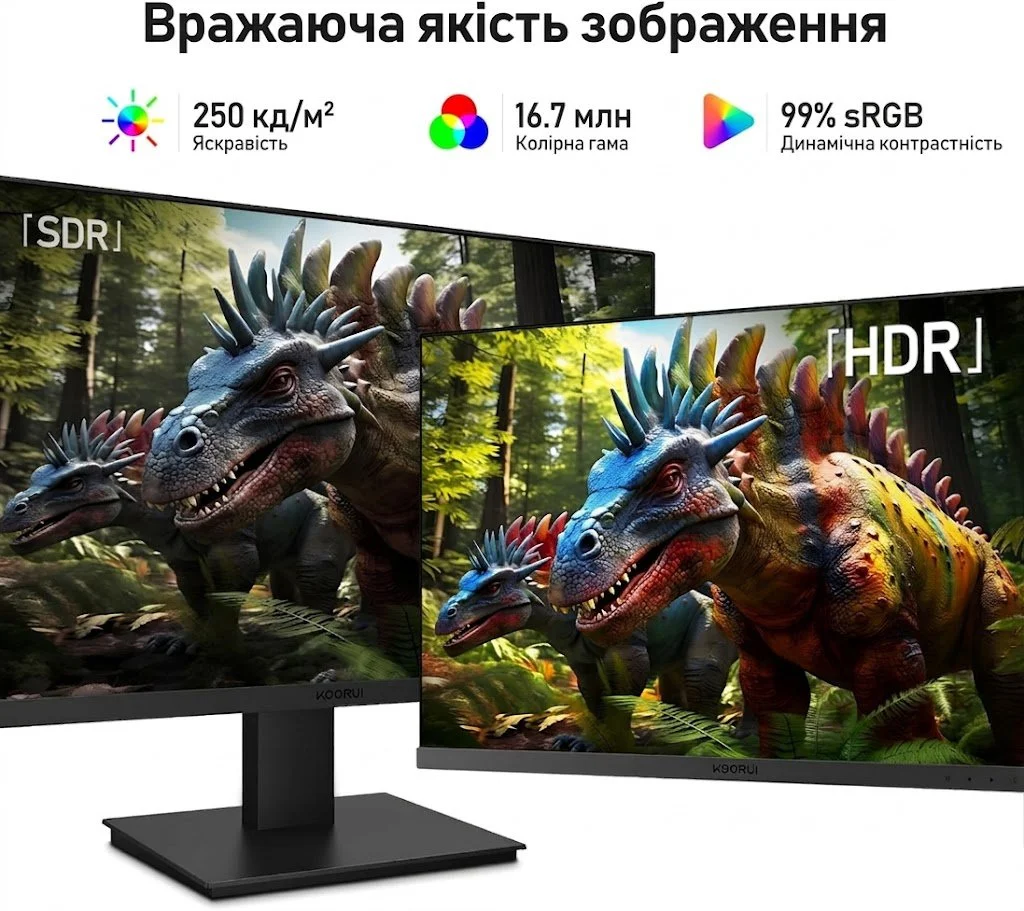 Монітор 24" KOORUI MB24V13F Full HD IPS 100 Гц, фото №2