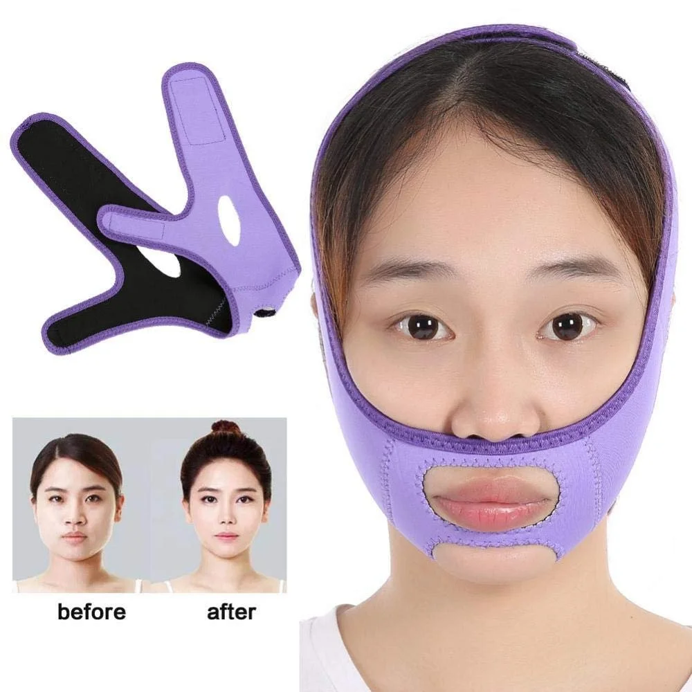 Маска для схуднення обличчя Фіолетовий, фото №6