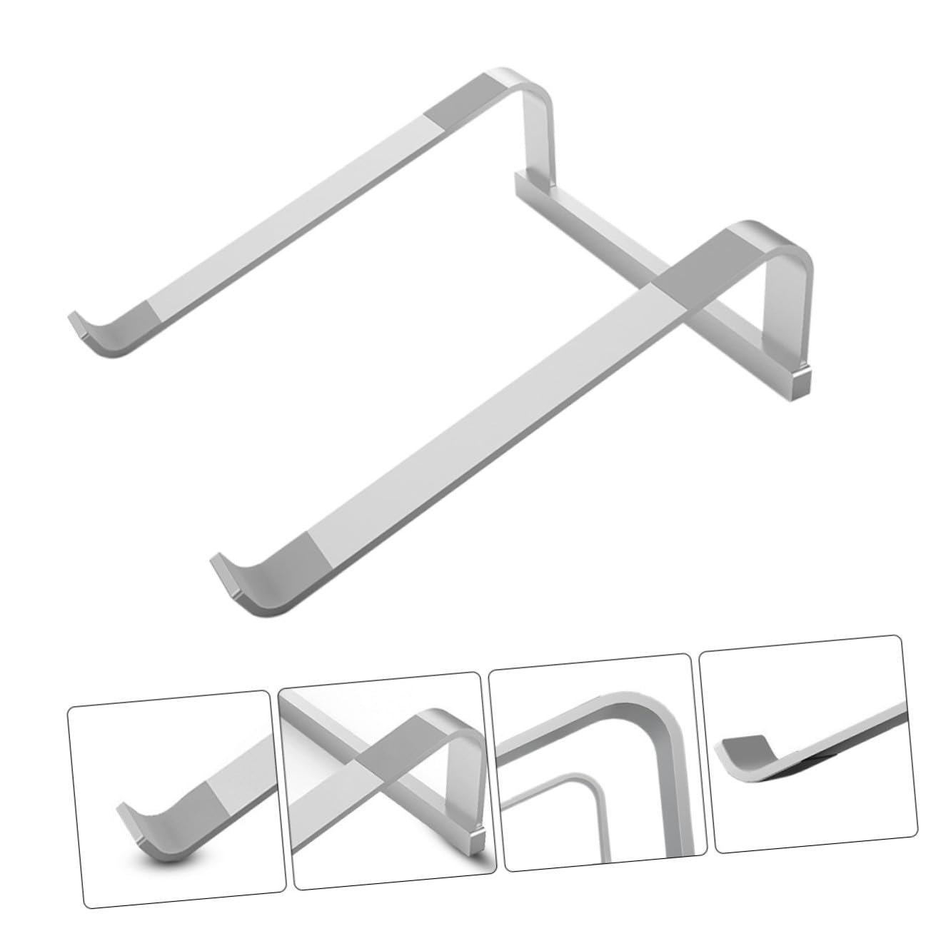 Підставка для ноутбука алюмінієва регульована по висоті, стабільна, нековзна, ергономічна для ноутбука ПК планшета, фото №8