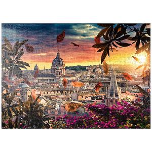 Пазл MyPuzzle Special Collection by Puzzle Galaxy Beautiful Sunset Over the City of Rome 1000 деталей 68 x 48 см - Фото 1