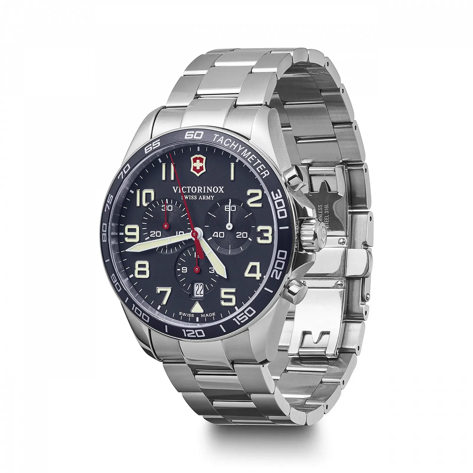 Часы Victorinox Fieldforce Classic Chrono 42 мм, Швейцарские, Аналоговые Кварцевые, Водонепроницаемые до 100 м, Сапфировое стекло, Кожаный ремешок, фото №2 Часы Victorinox Fieldforce Classic Chrono 42 мм, Швейцарские, Аналоговые Кварцевые, Водонепроницаемые до 100 м, Сапфировое стекло, Кожаный ремешок, фото №2