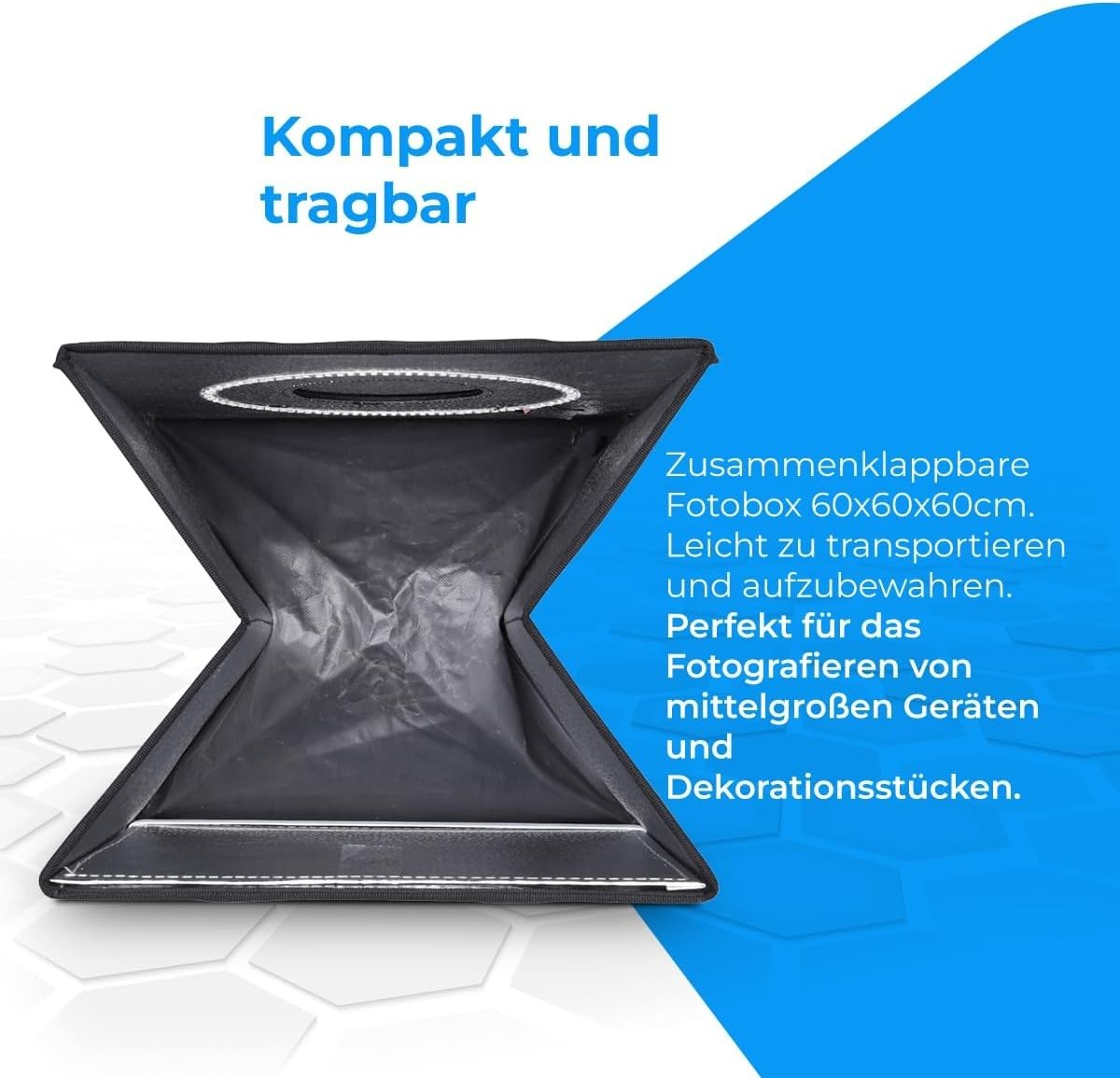 Фотобокс NK Mini Photobox (60 х 60 см) 3 фона Черный, фото №3 Фотобокс NK Mini Photobox (60 х 60 см) 3 фона Черный, фото №3