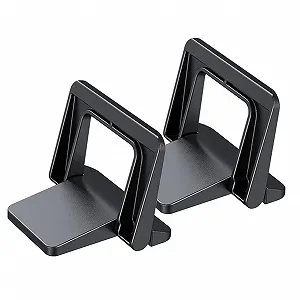 Подставка для ноутбука складная PC Материал Прочная Эргономичная до способствует вентиляции Портативная для дома, офиса и путешествий Черный - Фото 1