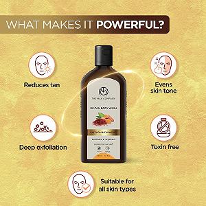 Гель для душу The Man Company De Tan чоловічий з шафраном, куркумою та волоським горіхом 200 мл synthetic.ua - Фото 1