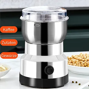 Мельница для зерна Многофункциональная 14500 об/мин Кофемолка электрическая с лезвиями из нержавеющей стали для сухих агентов, злаков, специй, трав, кофе, 160 x 93 мм synthetic.ua - Фото 1