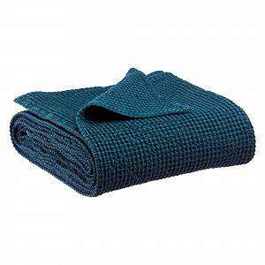 Покрывало Vivaraise Ma	fa из переработанного хлопка Stonewash Цвет Indigo 180 x 260 см - Фото 1