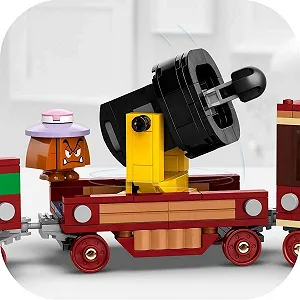 Поезд LEGO Super Mario The Bowser Express Train - Интерактивная игрушка с 2 железнодорожными станциями и 6 фигурками, Брат-молот, Бумм-бумм, 2 Гумбы и 2 Пара-точки - Подарок для мальчиков и девочек от 9 лет - 71437 synthetic.ua - Фото 1