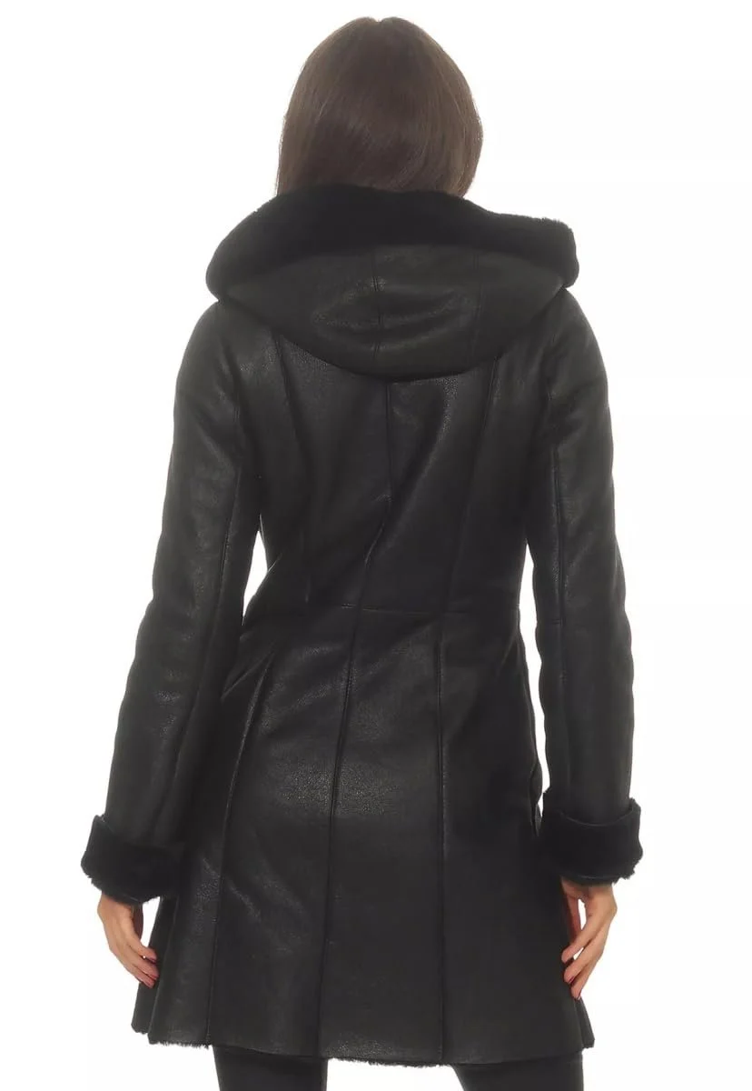 Пальто из овчины Hollert Kate Женское зимнее кожаное пальто, фото №5 Пальто из овчины Hollert Kate Женское зимнее кожаное пальто, фото №5