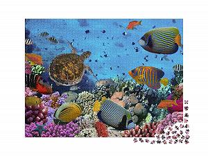 Пазл puzzleYOU Красочный коралловый риф с рыбами и морскими черепахами 2000 элементов synthetic.ua - Фото 1