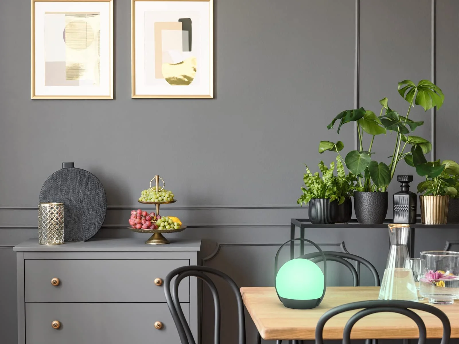 Настільна лампа Cardi LED Smart Home Bluetooth USB Чорний Білий, фото №7