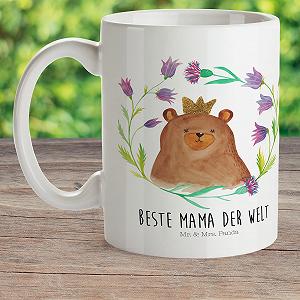 Детская Кружка Mr. & Mrs. Panda Медведь Королева Подарок Маме Пластиковая Посуда Дорожная Кружка Любимый Человек Детская Кружка Лучшая Мама synthetic.ua - Фото 1