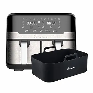 Купити Мультипіч MasterPRO Raketen Duo 900 9 л 2400 Вт 2 камери LED-сенсорний екран Black - Фото 1 Мультипіч MasterPRO Raketen Duo 900 9 л 2400 Вт 2 камери LED-сенсорний екран Black - Фото 1