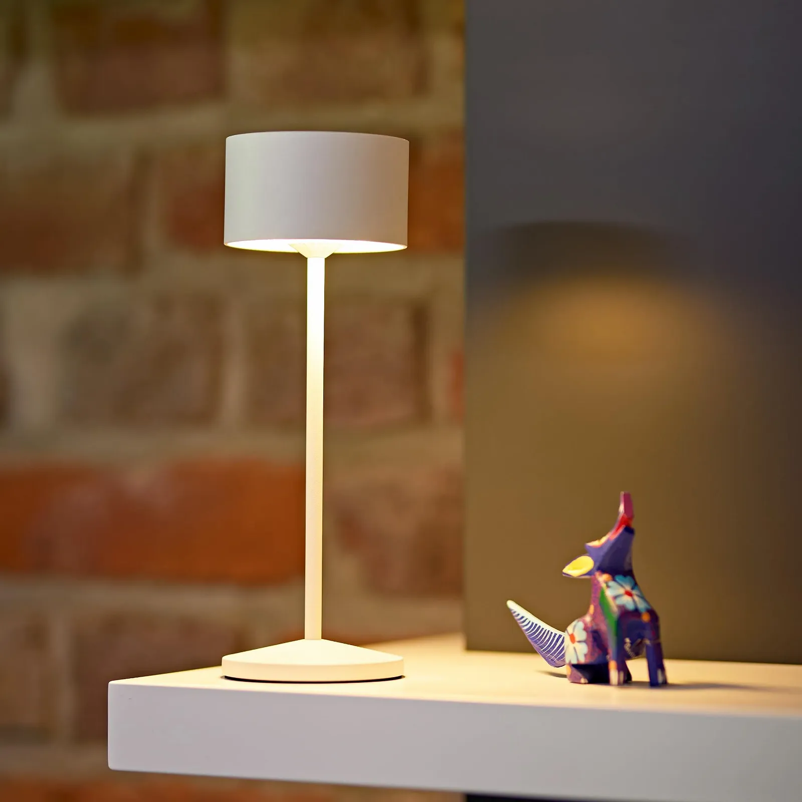 Настільна лампа SIGOR Veluna LED Акумуляторна Бездротова Димована FlexMood (2200 K/2700 K) IP44 Snow White, фото №7