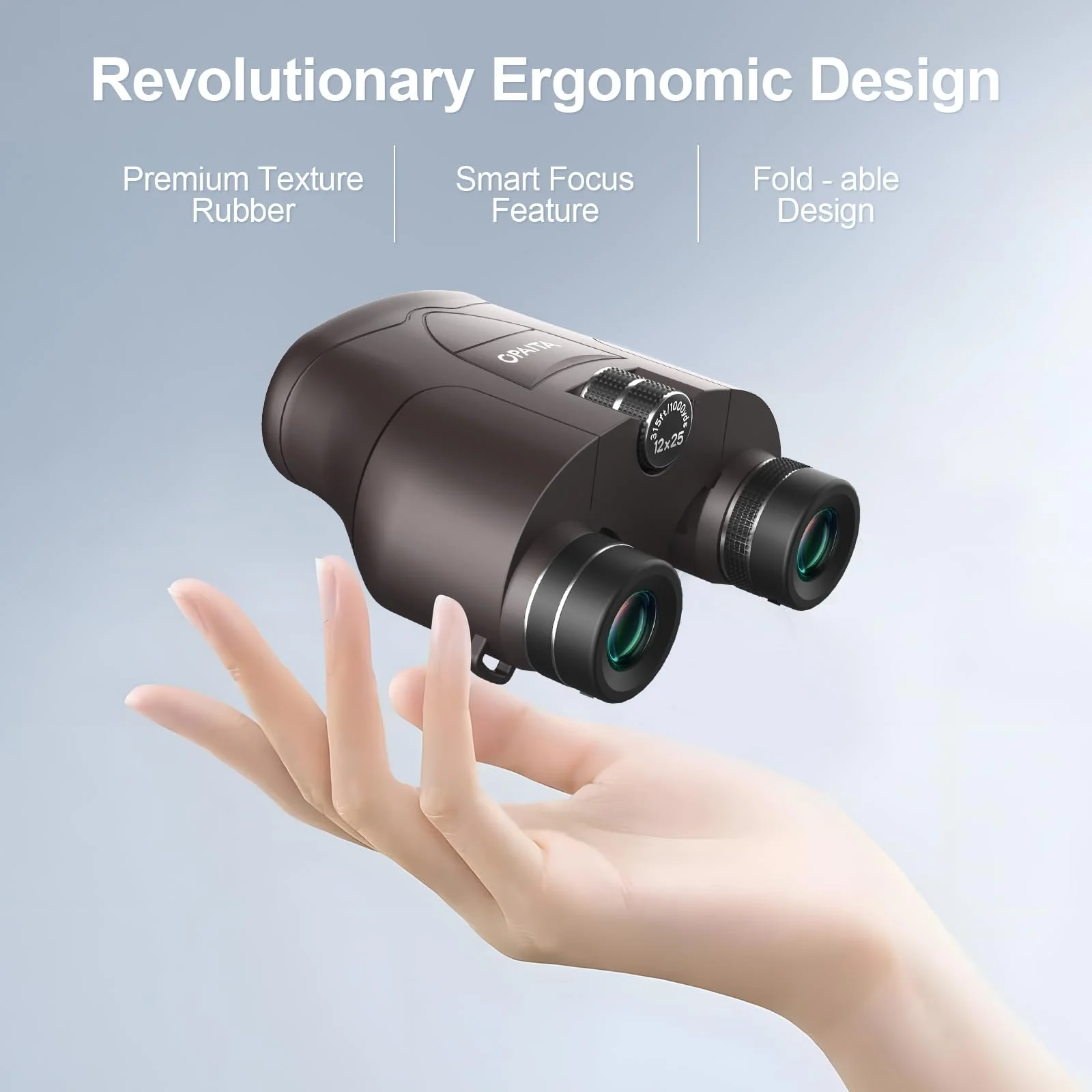 Бінокль Ultra HD 12x25 з адаптером для смартфона та штативом сірий, фото №7