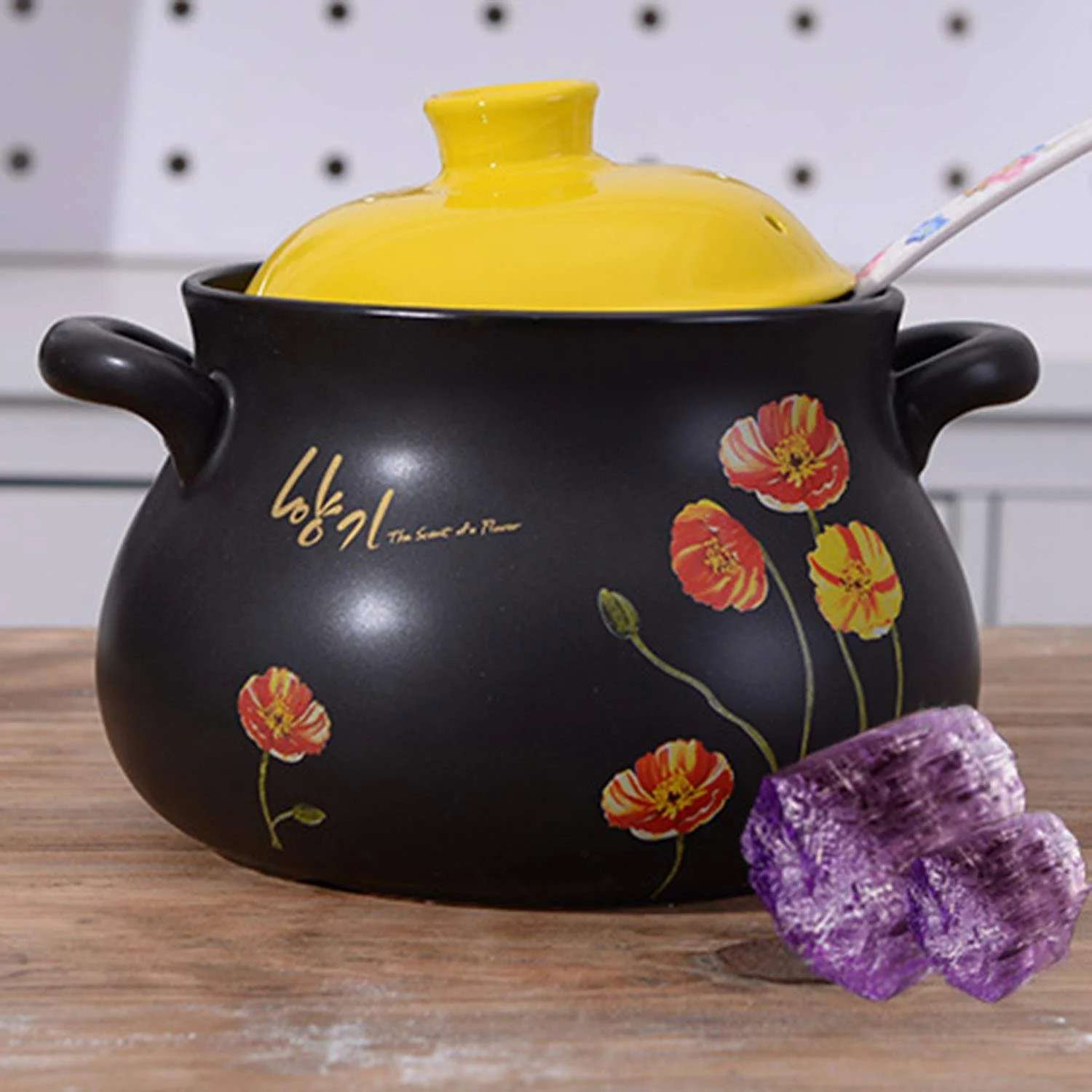 Кастрюля AIBAB керамическая высокотемпературная для приготовления здоровой пищи, каменная, для супа, 4 л, фото №7 Кастрюля AIBAB керамическая высокотемпературная для приготовления здоровой пищи, каменная, для супа, 4 л, фото №7