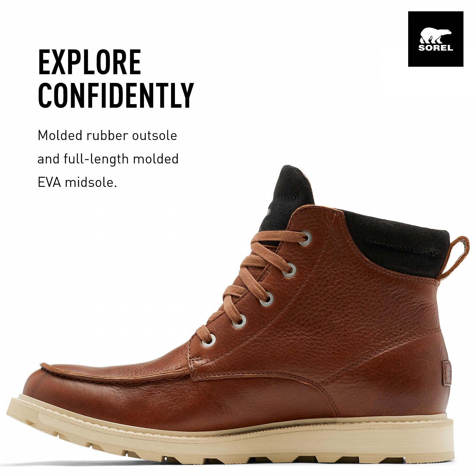 Чоловічі черевики Sorel Madson 2 Moc Toe Водонепроникні, фото №3