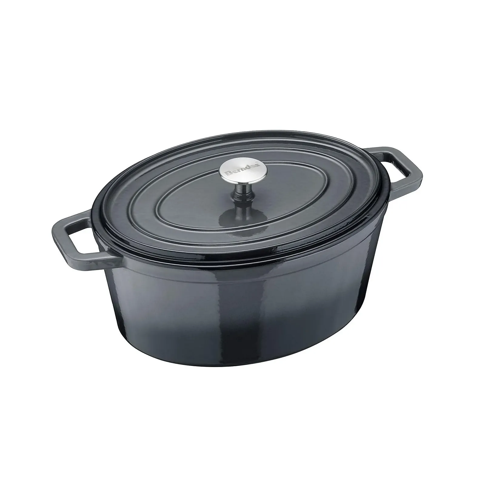 Жаровня Berndes B.iron 6L 31 x 24 cm з кришкою чавунна емальована, фото №1