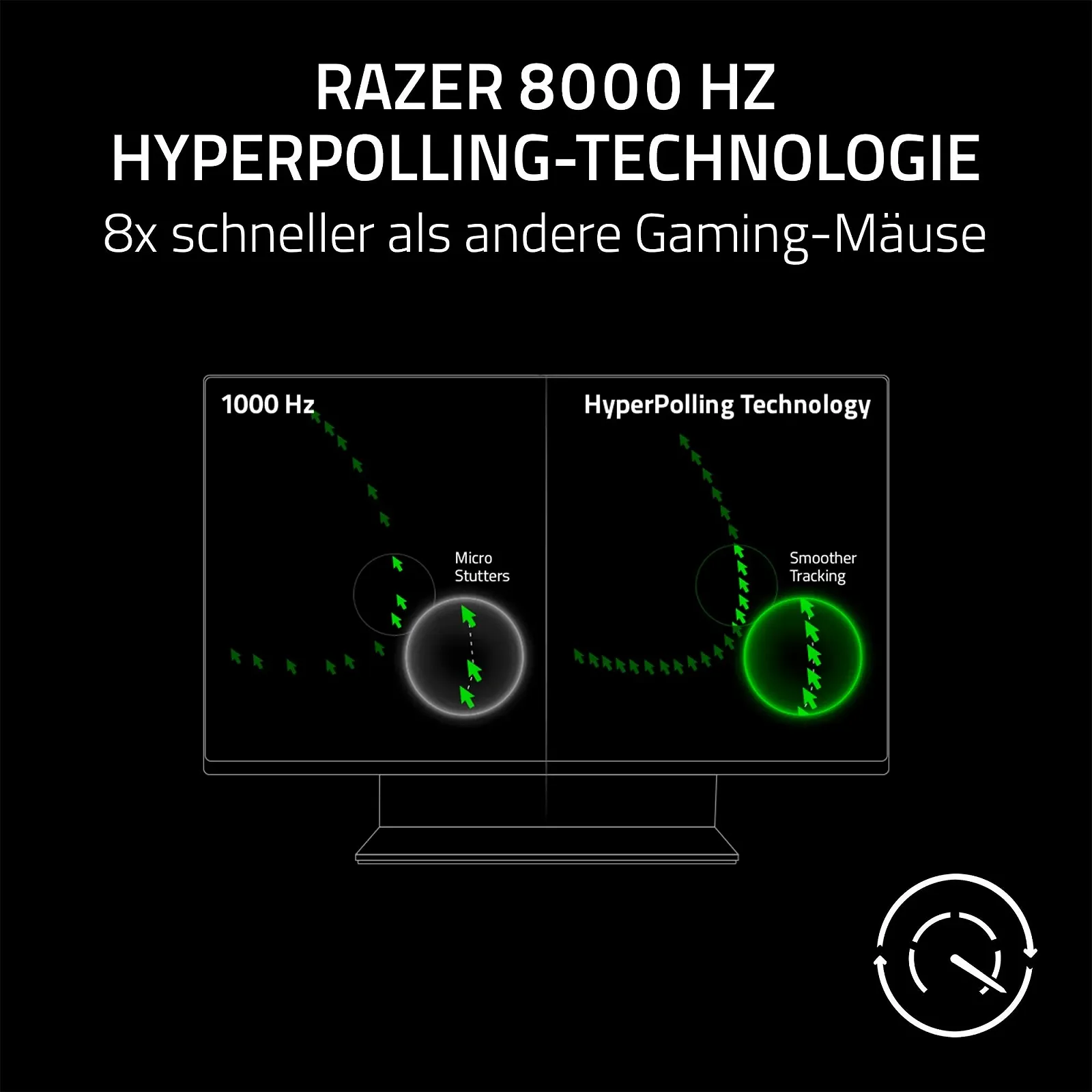 Мышь Razer DeathAdder V3 Esports Эргономичная (сверхлегкая конструкция 59 г, оптический сенсор 30K, оптический переключатель Gen-3, технология HyperPolling 8000 Гц, кабель Speedflex) Черный, фото №6