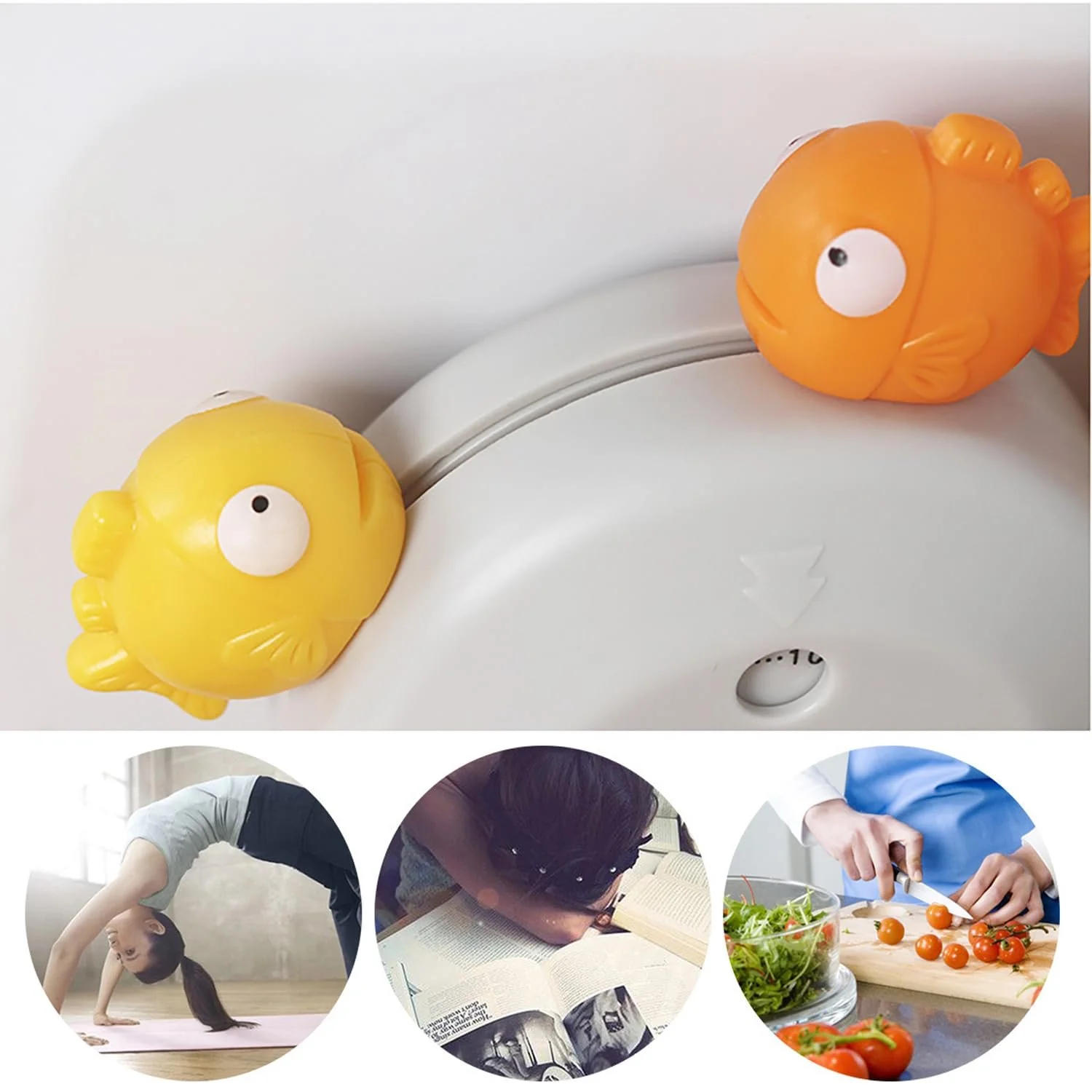 Таймер кухонный механический магнитный syiyunran Bubble Fish Серый, фото №4 Таймер кухонный механический магнитный syiyunran Bubble Fish Серый, фото №4