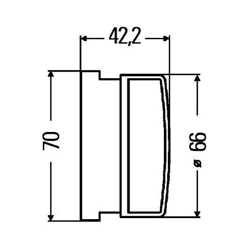 Светоотражатель HELLA 8RA 009 001-031 для HITACHI LIEBHERR DEUTZ-FAHR FENDT AGCO, фото №3