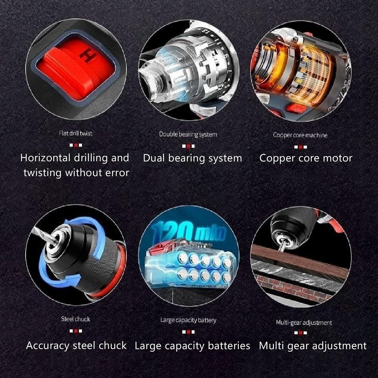 Дриль-шурупокрут Cordless 21V 80Nm, фото №5