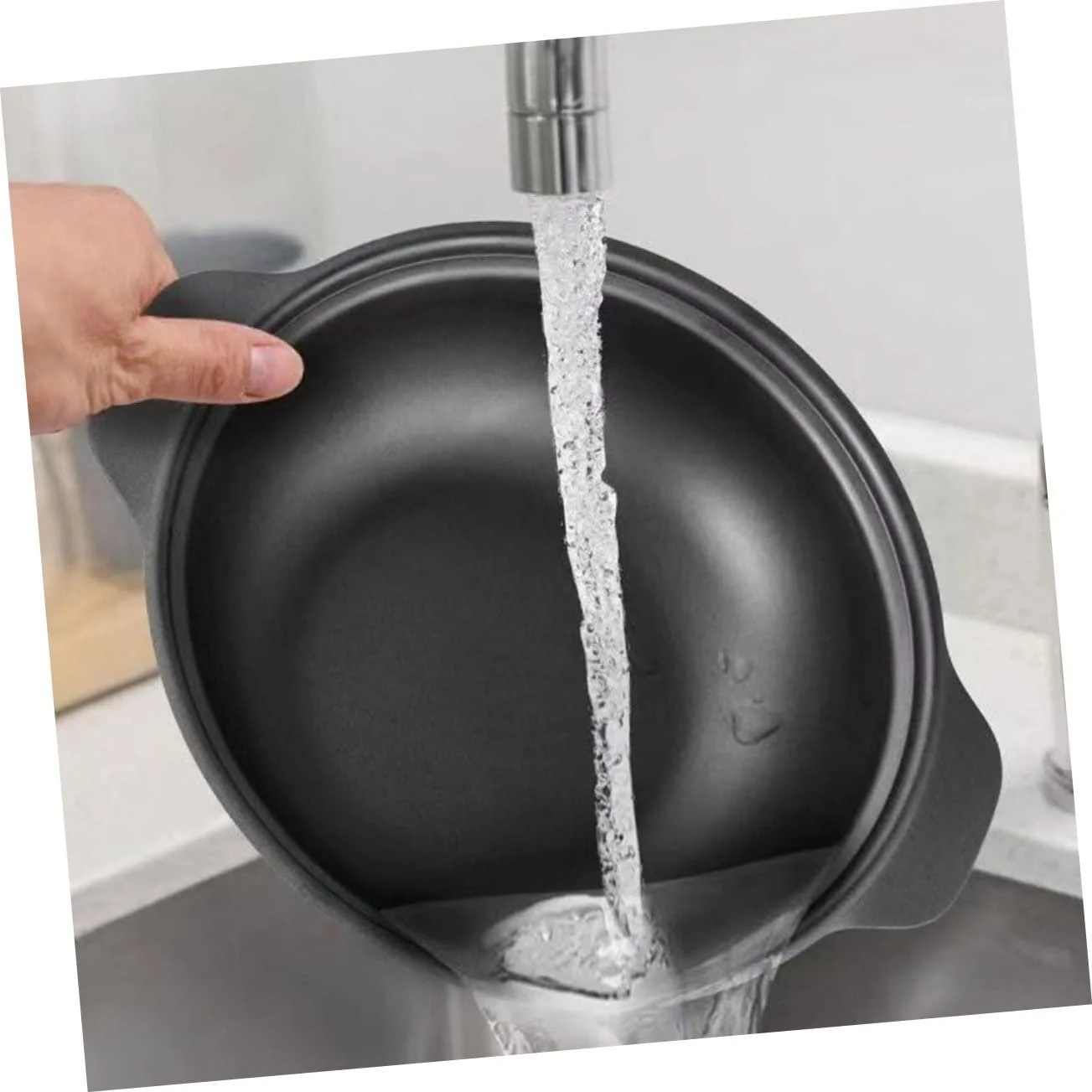 Каструля-жаровня Cast Iron з кришкою антипригарна термостійка, фото №3