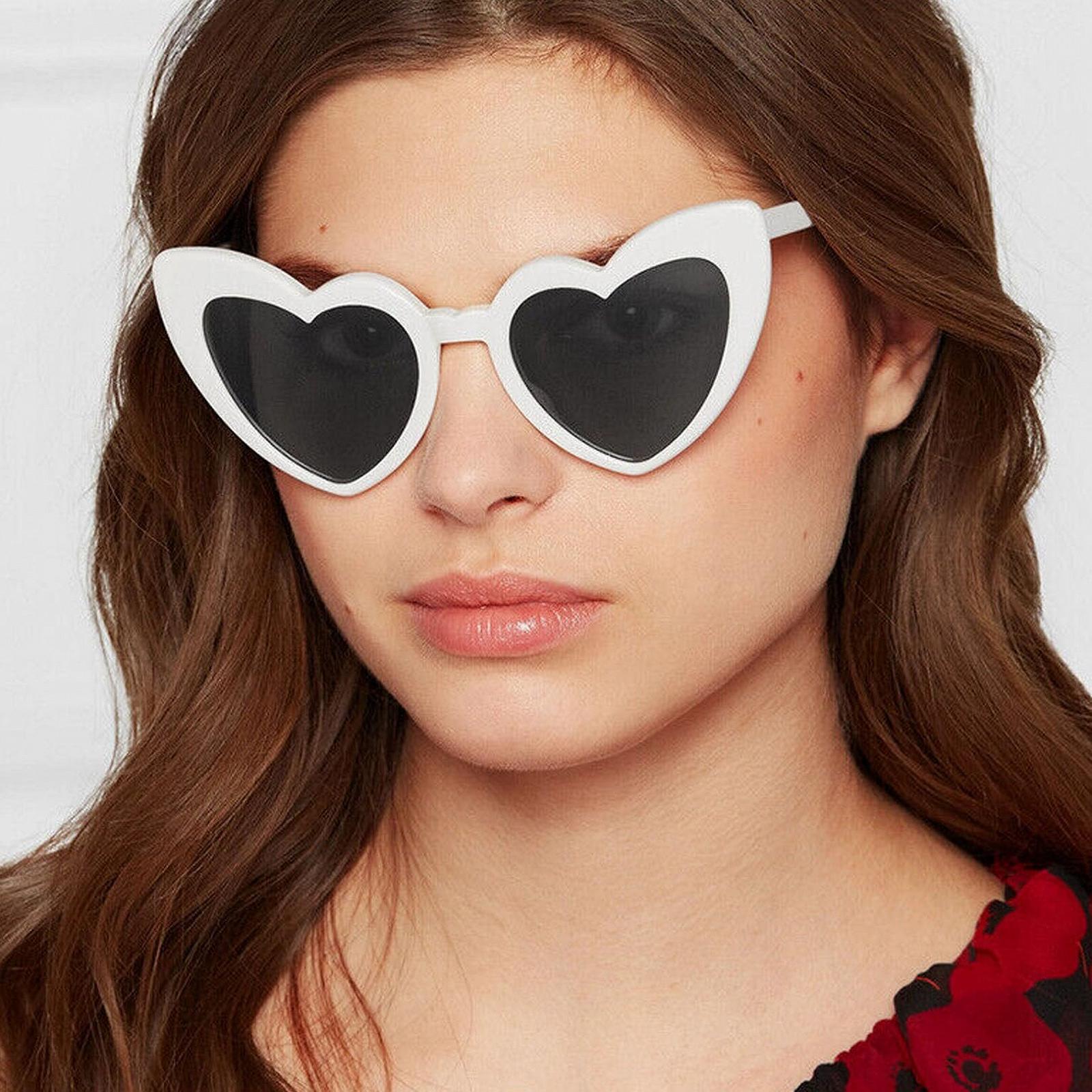 Сонцезахисні окуляри Серце Білий Жіночі Вінтажні у формі серця, фото №4