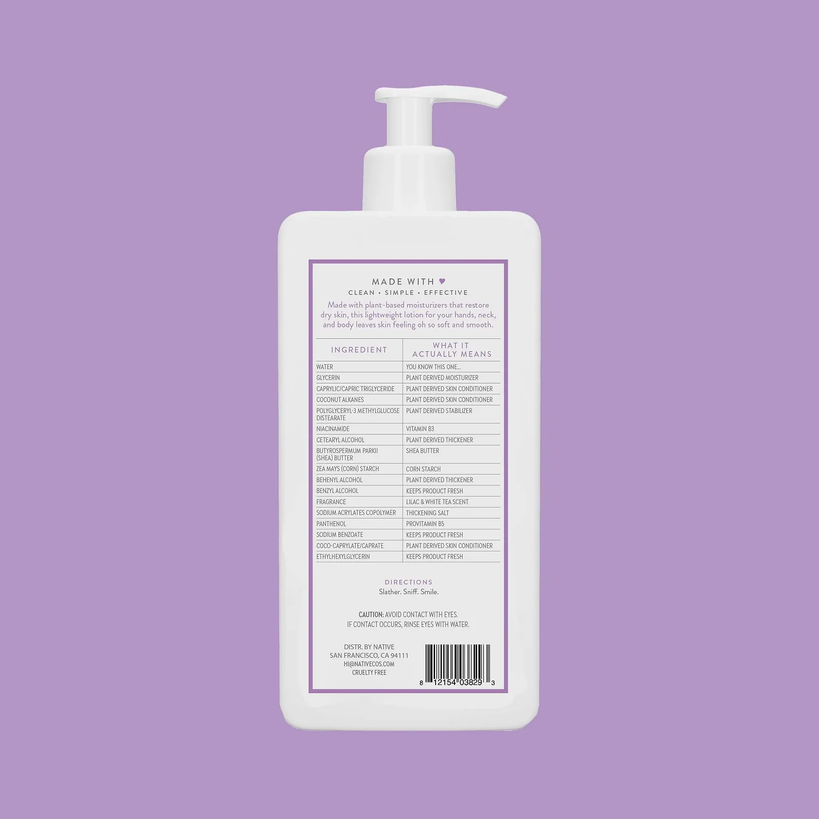 Лосьон для тела Native Purple and White Tea, фото №2 Лосьон для тела Native Purple and White Tea, фото №2