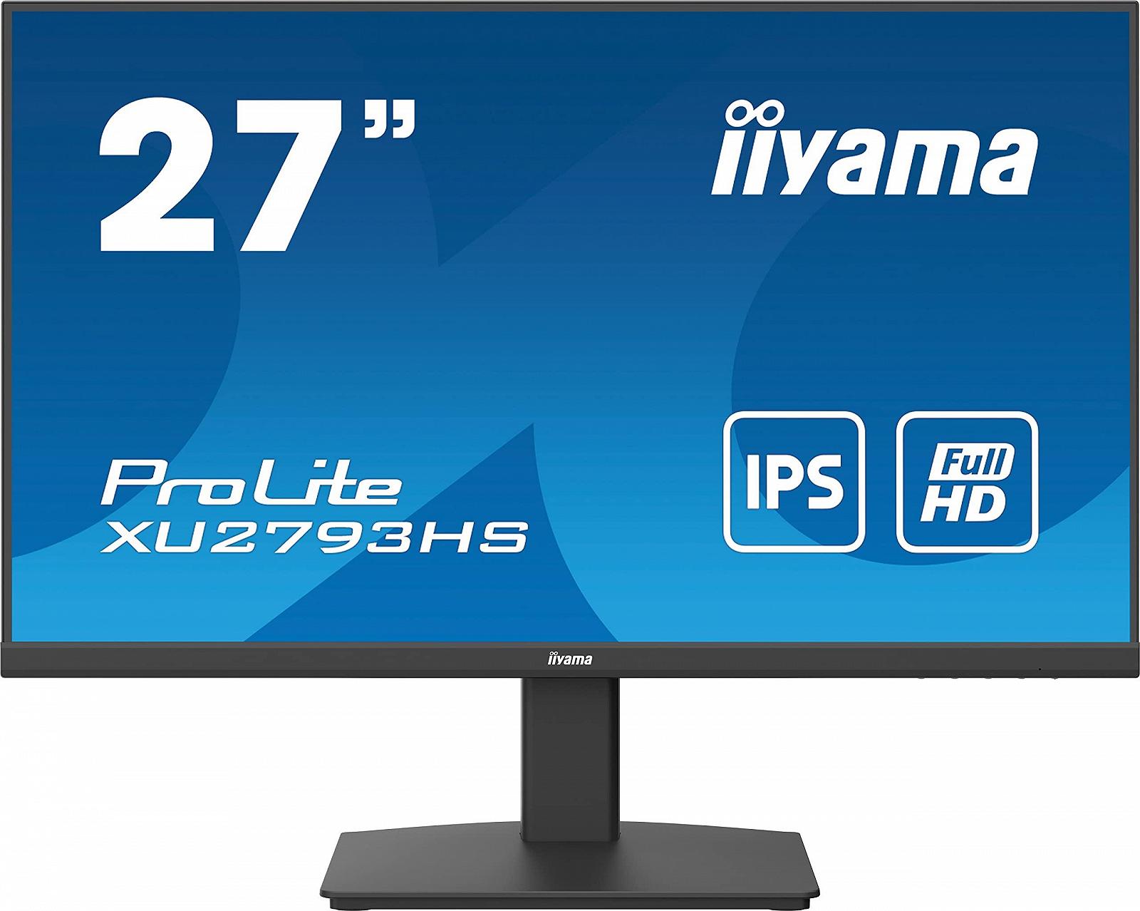 Монітор iiyama Prolite XU2793HS-B5 68.5 см 27 дюймів IPS LED Full HD HDMI DP FreeSync Ultra-Slim-Line чорний, фото №1