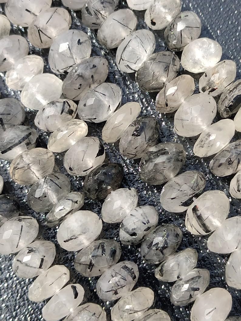 Бусины Рутиловые круглые граненые 9.5-10 мм, фото №1