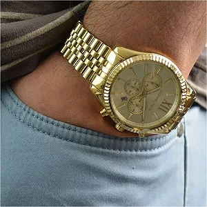 Часы Michael Kors Lexington Мужские, 45 мм, кварцевый хронограф, браслет из нержавеющей стали synthetic.ua - Фото 1