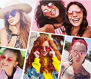 Сонцезахисні окуляри LATRAT Серце Ретро Вінтажні Рожеві, 2 шт. ціна на synthetic.ua - Фото 1 Сонцезахисні окуляри LATRAT Серце Ретро Вінтажні Рожеві, 2 шт. synthetic.ua - Фото 1