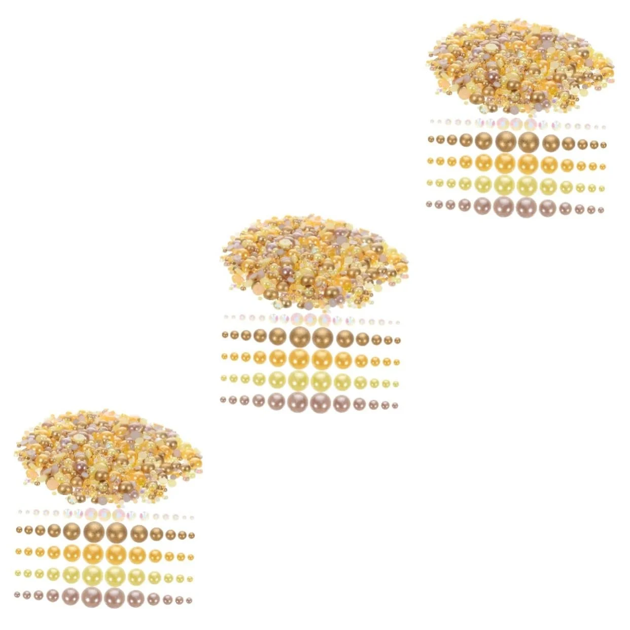 Стрази для нігтів STOBOK Напівкруглі з смоли,, фото №1