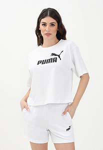 Футболка ESS Cropped No. 1 Logo Tee 68497202 Puma Білий XS - Фото 1