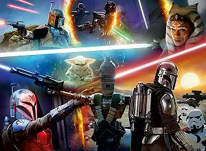 Пазл Ravensburger Star Wars The Mandalorian 300 элементов XXL 300PXXL FEUX CROISES synthetic.ua - Фото 1