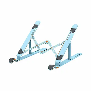 Подставка для ноутбука A2 Регулируемая Легкая Складная Портативная Пластиковая - Голубая - Фото 1